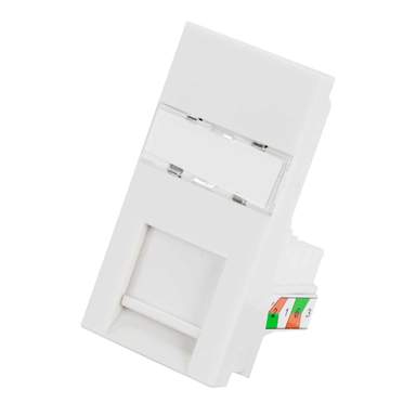 MK Logic Plus RJ45 CAT6 Euro Module White (K5846WHI) | CEF