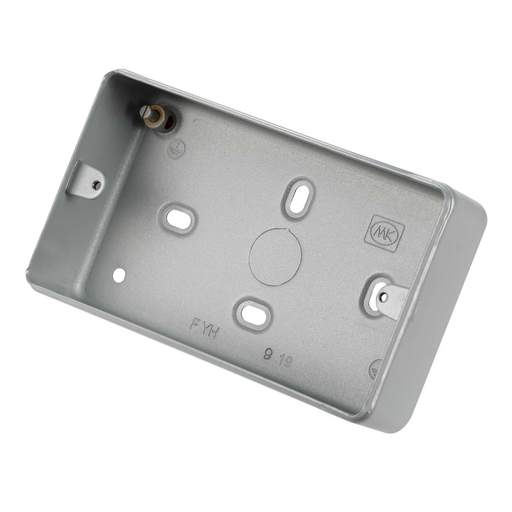 MK Metalclad Plus 2 Gang 40mm Surface Mounting Box Metal Clad
