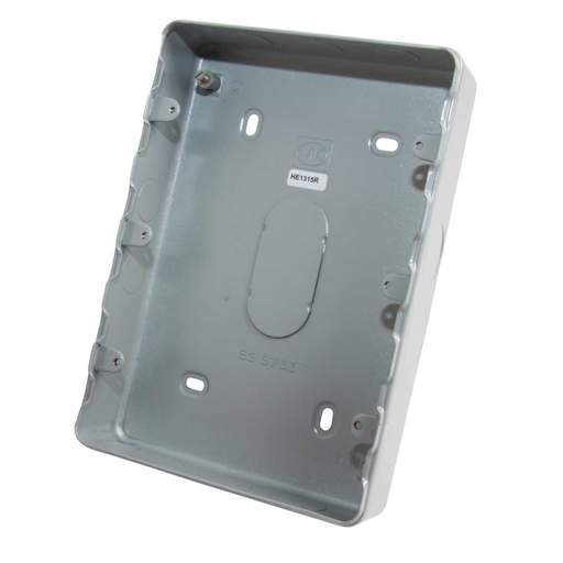 MK Grid Plus 9 and 12 Gang Surface Metal Back Box with Knockouts