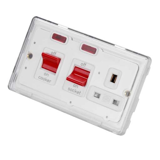 MK Dimensions 45A DP Cooker Control Unit Module with Neon White