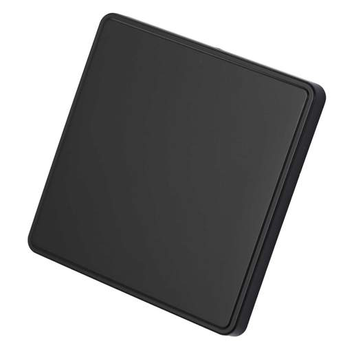 MK Dimensions 1 Gang Blank Plate Matt Black