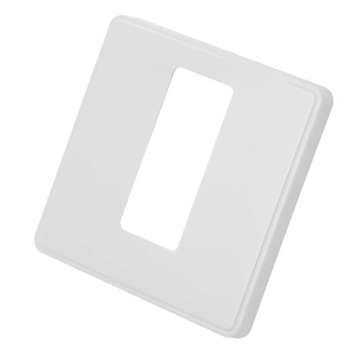 MK Dimensions 1 Gang 32A DP Switch with Neon Front Plate White