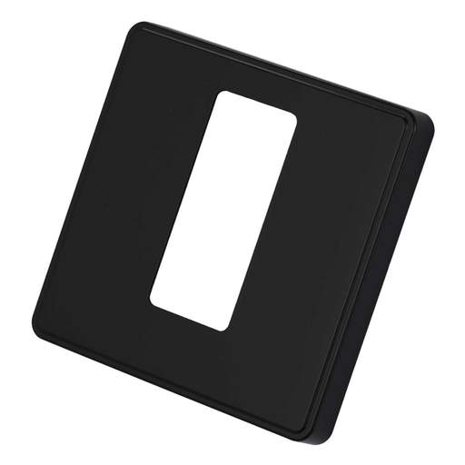 MK Dimensions 1 Gang 50A DP Switch with Neon Front Plate Matt Black