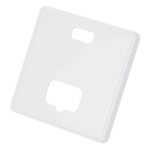 MK Dimensions Unswitched Fused Spur with Neon Front Plate White