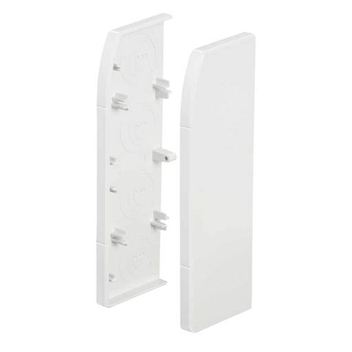 MK Prestige 3D Skirting End Cap White (Pack of 2)
