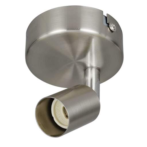 Knightsbridge 50W GU10 Single Spotlight Brushed Chrome