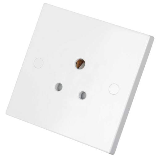 Knightsbridge 5A 1 Gang Unswitched Socket White