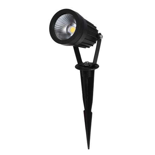Knightsbridge 4W LED IP65 Wall / Spike Light Black 3000K