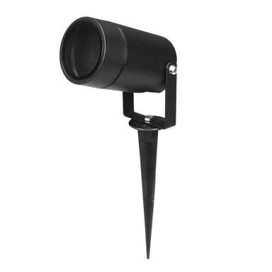 Knightsbridge IP65 GU10 Black Spike Light EASPK1BK