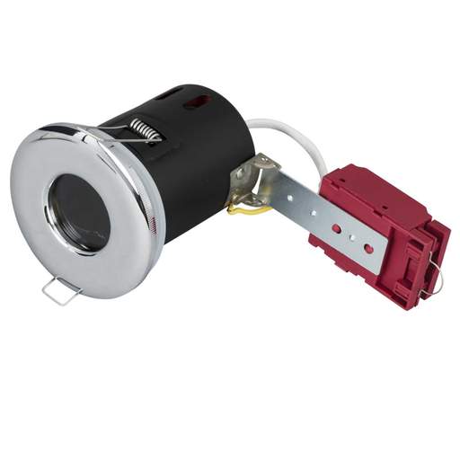 Knightsbridge 50W GU10 Fire Rated Downlight IP65 Chrome