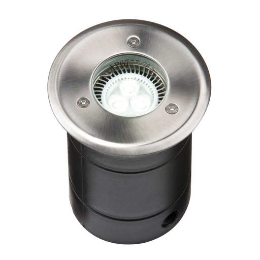 Knightsbridge WGULED GU10 Drive / Walk Over Stainless Steel Ground Light