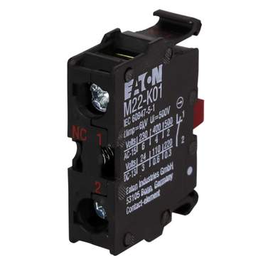 Moeller A22-EK01 NC Contact Block – New Open Box – Industrial Control