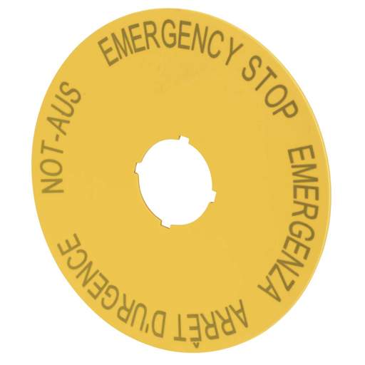 Moeller M22-XAK1 Emergency Stop Label