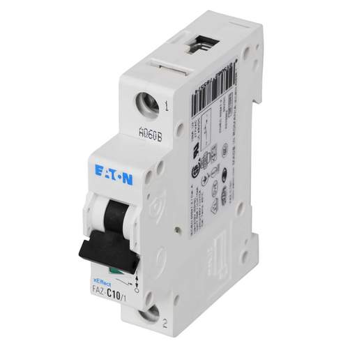 Moeller FAZ-C10/1 10A Single Pole 15kA C Curve MCB