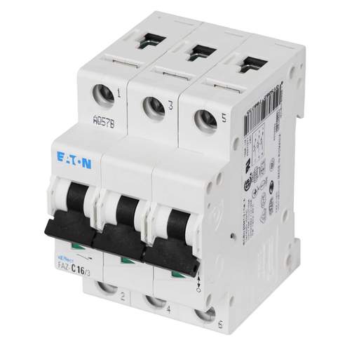 Moeller FAZ-C16/3 16A Triple Pole 15kA C Curve MCB