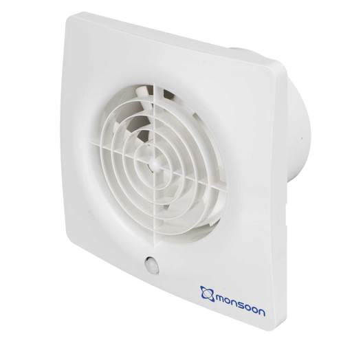 National Ventilation 100mm 4" Axial Flow Fan with PIR