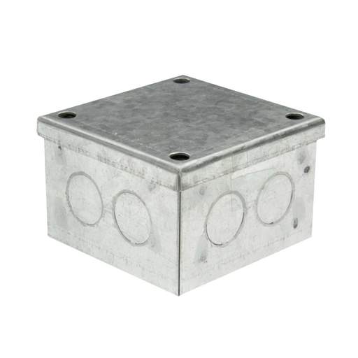 Niglon 75mm x 75mm x 50mm Galvanised Adaptable Box with Knockouts