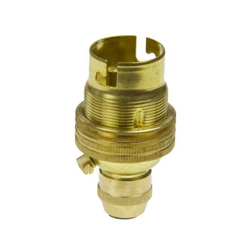 Niglon Cordgrip BC-B22 Shade Ring Lampholder Brass (Sold in 1's)