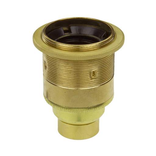 Niglon 20mm Entry ES/E27 Screwed Shade Ring Lampholder Brass (Sold in 1's)