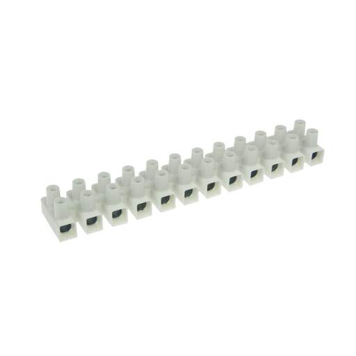 Niglon 30A 12 Way Strip Connector White (Sold in 1's) (PN30) | CEF