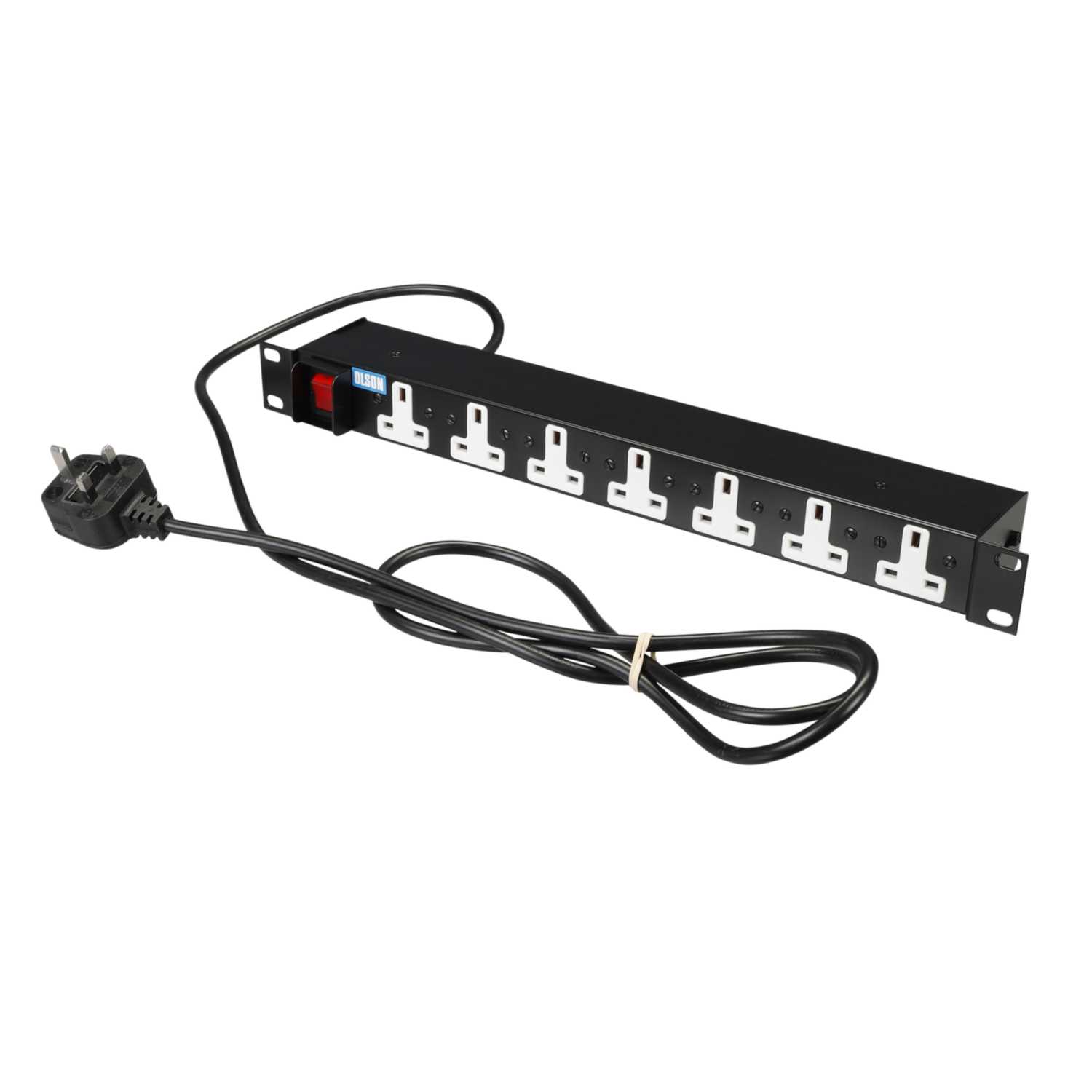 Olson 7 way 19 horizontal rack mounted pdu 13a1u 07 ms 13 cef