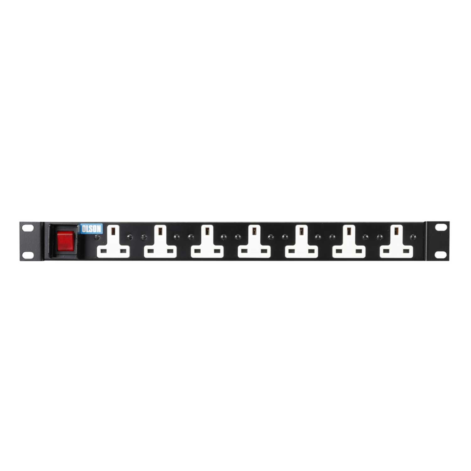 Olson 7 Way 19" Horizontal Rack Mounted PDU (13A1U/07/MS/13) CEF