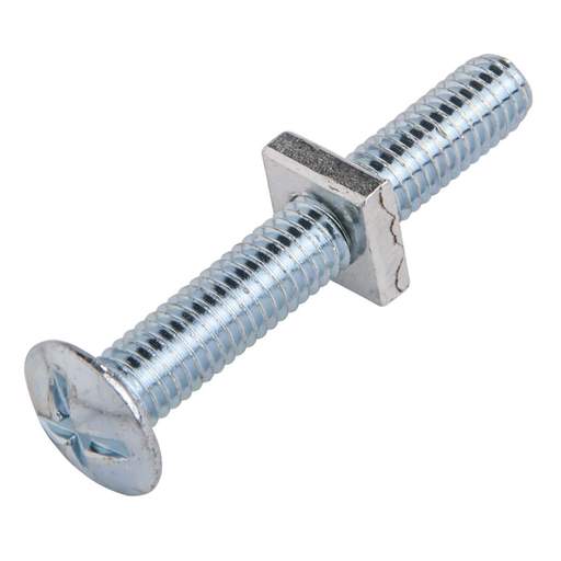 Olympic Fixings M6 x 30 Roofing Nuts and Bolts BZP (Pack of 200)