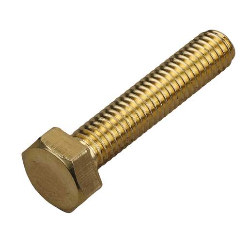 Olympic Fixings M6 x 30 Hex Set Screw Brass (Sold in 1's)