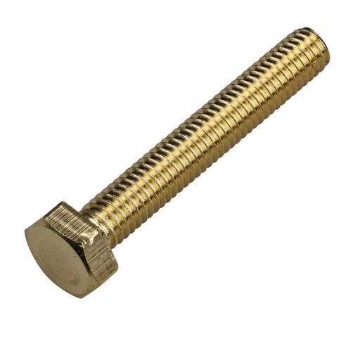Olympic Fixings M6 x 40 Hex Set Screw Brass (Sold in 1's)