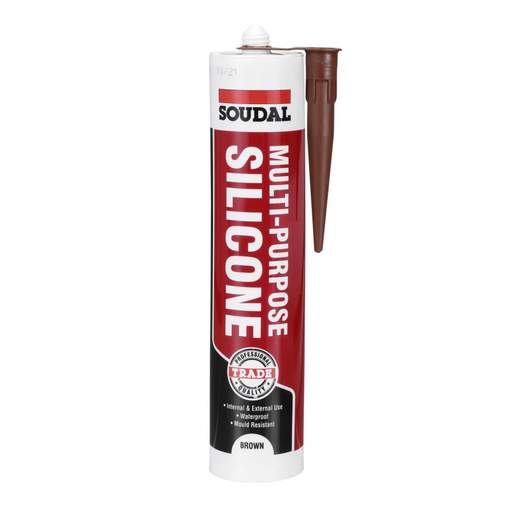 Soudal Multi Purpose Silicone Brown