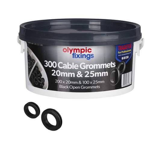 Olympic Fixings Open Grommets 20mm and 25mm Trade Tub (Tub of 300) (242