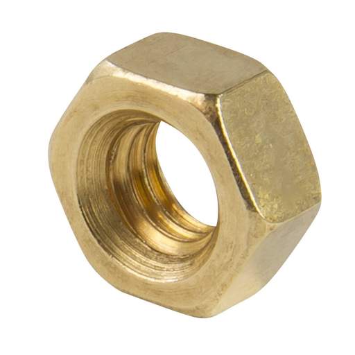 Olympic Fixings M6 Hexagon Brass Nuts (Sold in 1's)