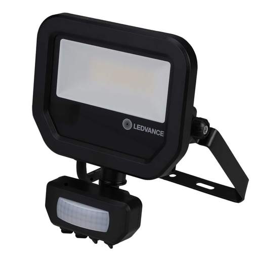 LEDVANCE 6W / 8W LED Floodlight with PIR Black 4000K