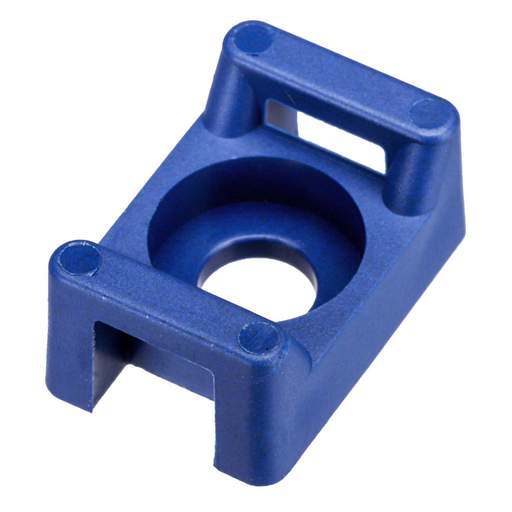 Panduit 16mm x 10.7mm Metal Detectable Cable Tie Mount Dark Blue (Pack