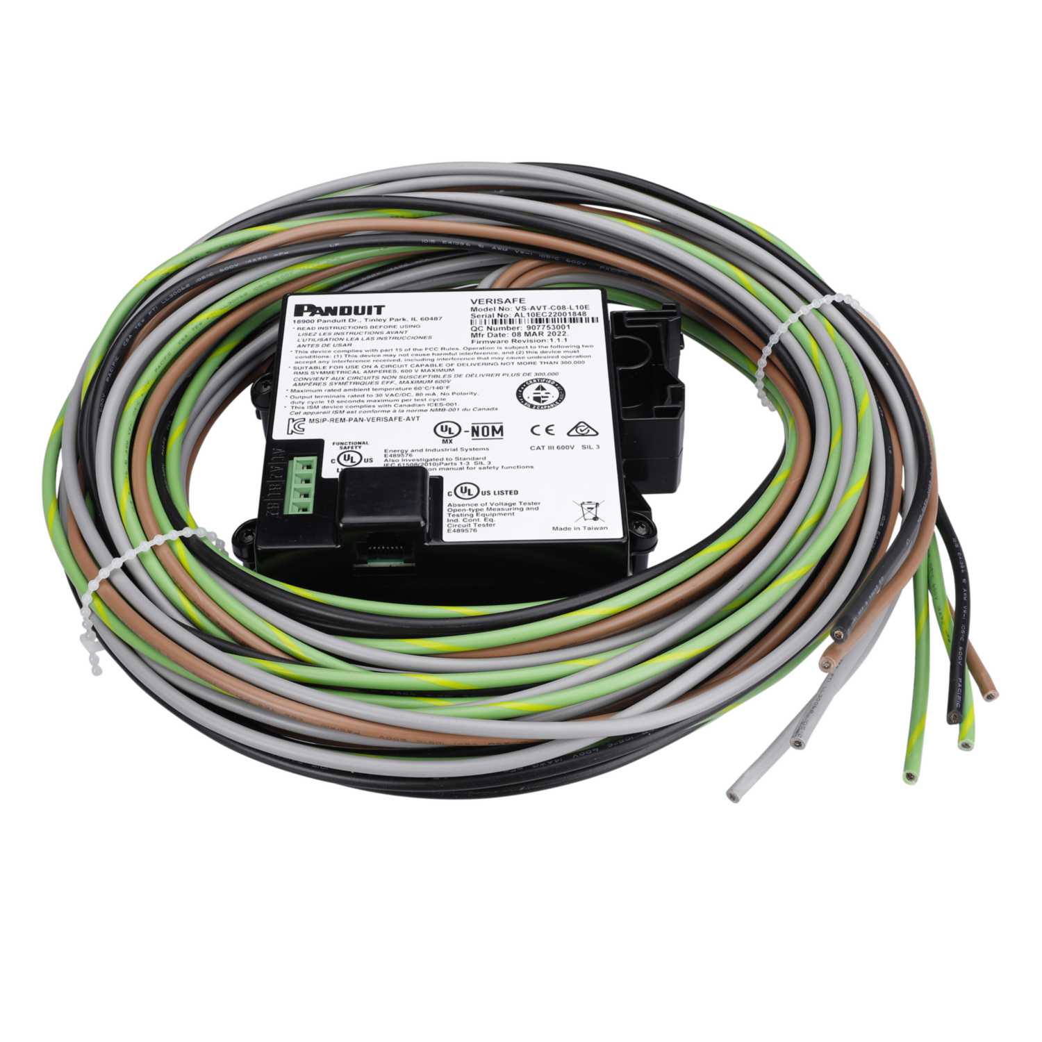 Panduit VeriSafe 1.0 Three Phase AVT with 3m System Lead EMEA (VSAVT