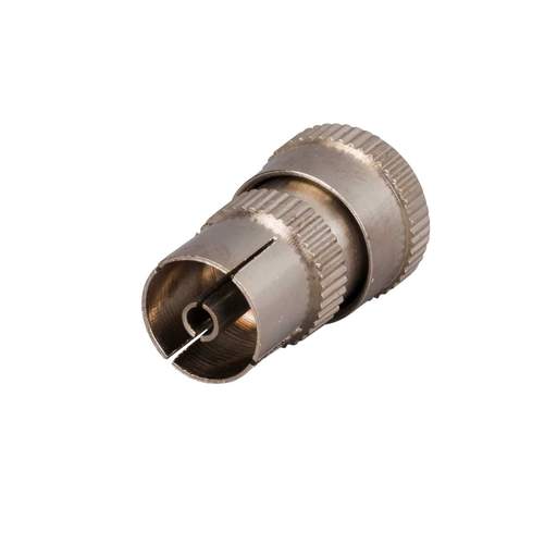 Philex Coaxial Female Plug Nickel Brass