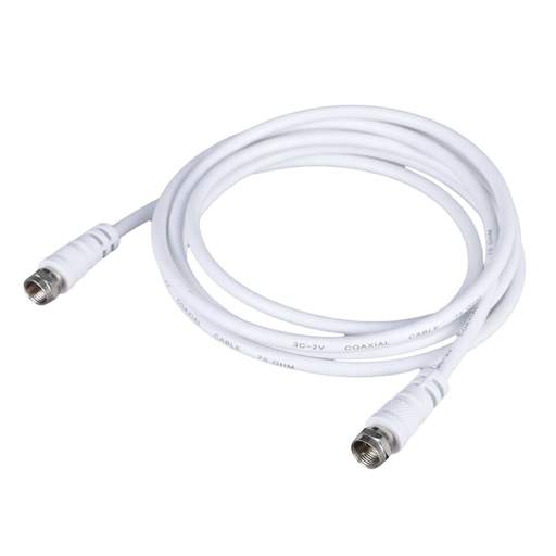 Philex 1.5m F Plug to F Plug Satellite Lead White