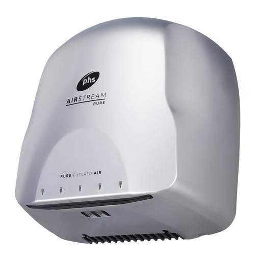 Warner Howard Airstream Pure 1.1kW Hand Dryer Nickel
