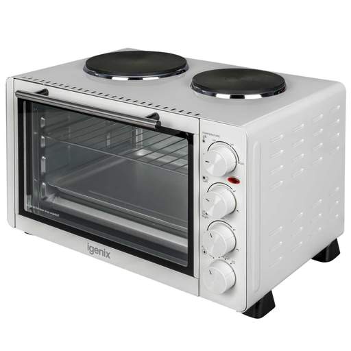 Igenix 30L Electric Mini Oven with Double Hotplates
