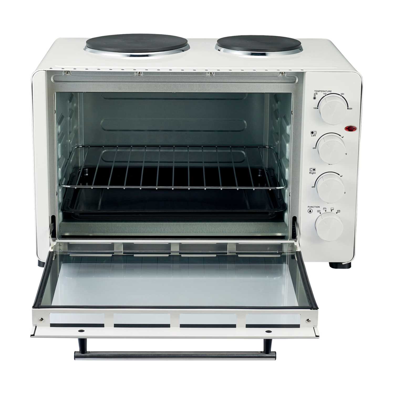 Igenix 45L Electric Mini Oven with Double Hotplates (IG7145) CEF