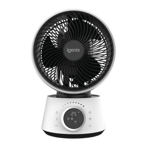 Igenix 9" Digital Air Circulator Turbo Fan White