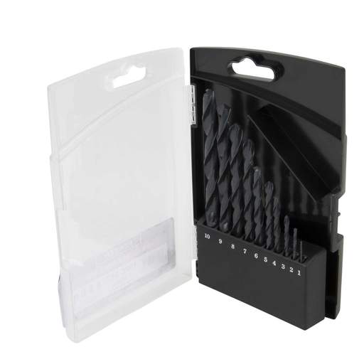Pioneer Tools 10 Piece 1mm to 10mm Mixed HSS Drill Bit Set