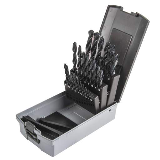Pioneer Tools 25 Piece 1mm to 13mm Mixed HSS Drill Bit Set