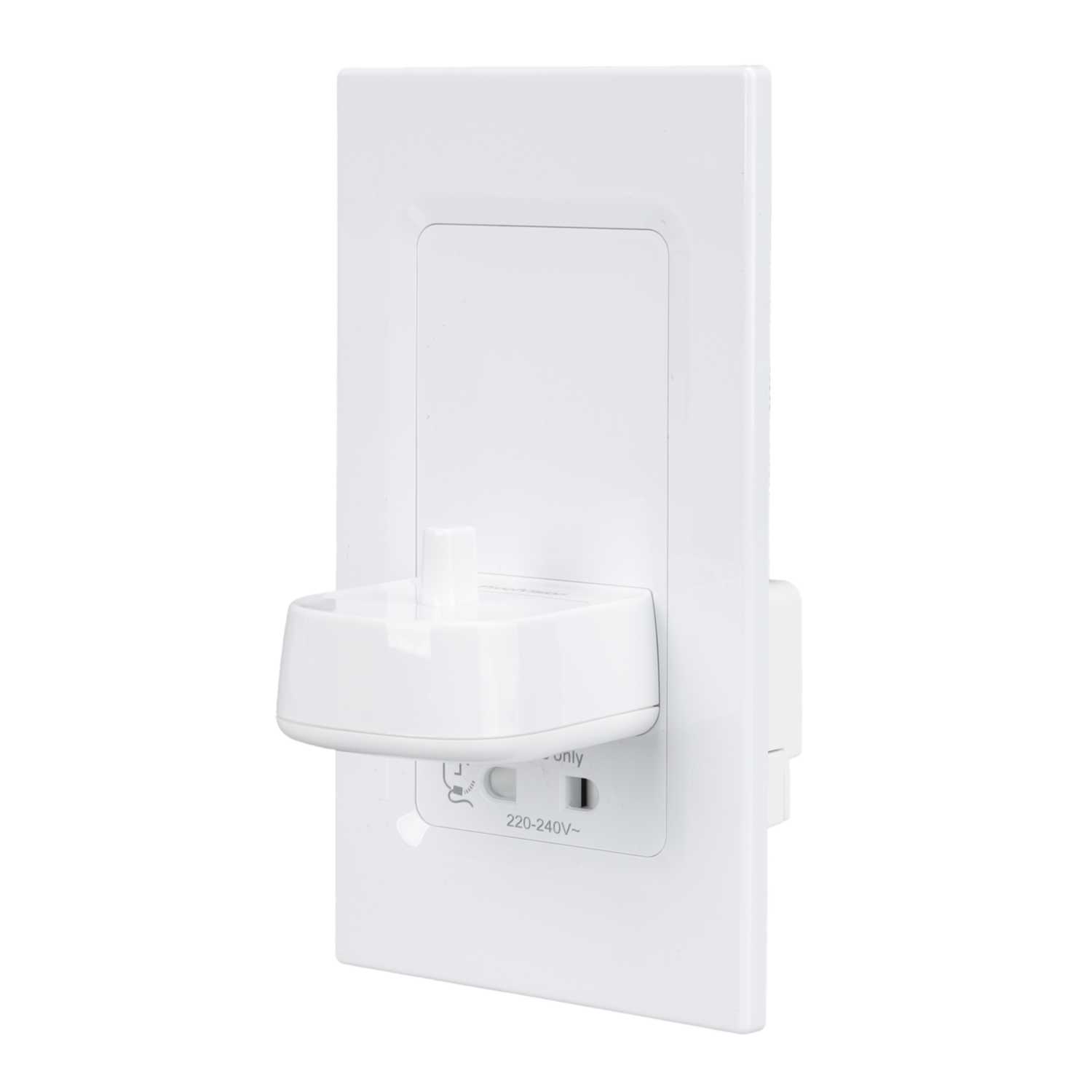 Proofvision Electric Toothbrush Charger and Shaver Socket White (PV12P