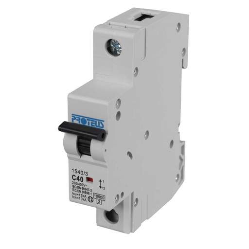 Proteus 40A Single Pole 15kA C Curve MCB