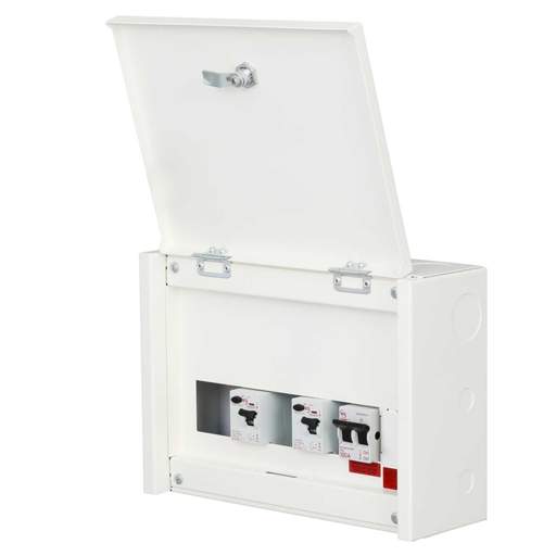 M2 2 + 3 Dual 63A RCD High Integrity Metal Clad Consumer Unit