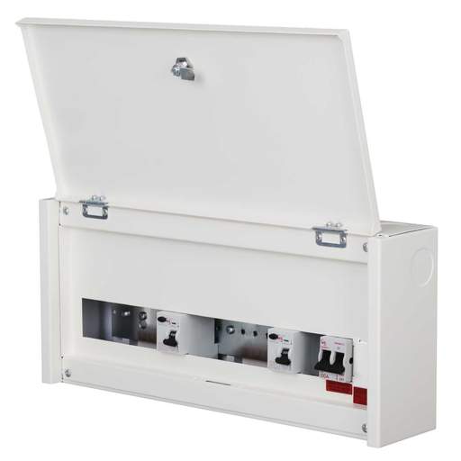 M2 2 + 7 + 7 Dual 80A RCD High Integrity Metal Clad Consumer Unit