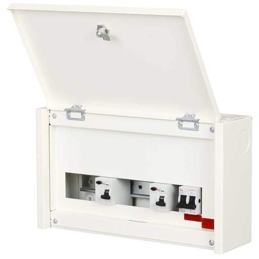 M2 10 Way Flexible Dual 63A RCD High Integrity Metal Clad Consumer Unit