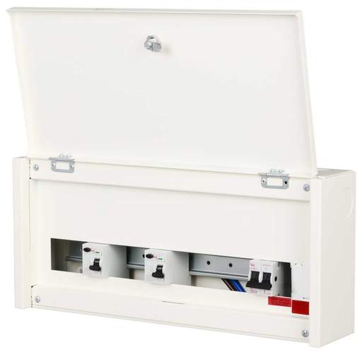 M2 16 Way Flexible Dua 80A RCD High Integrity Metal Clad Consumer Unit