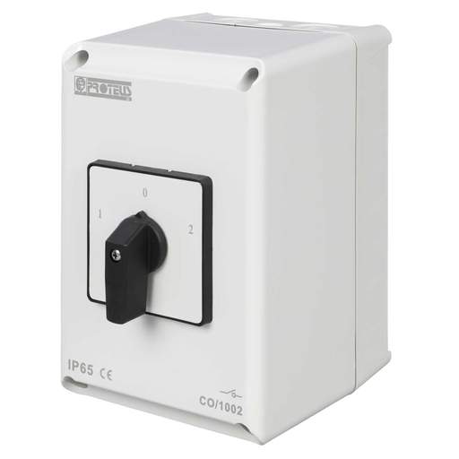 Proteus 100A 2 Pole 3 Position Changeover Switch IP65